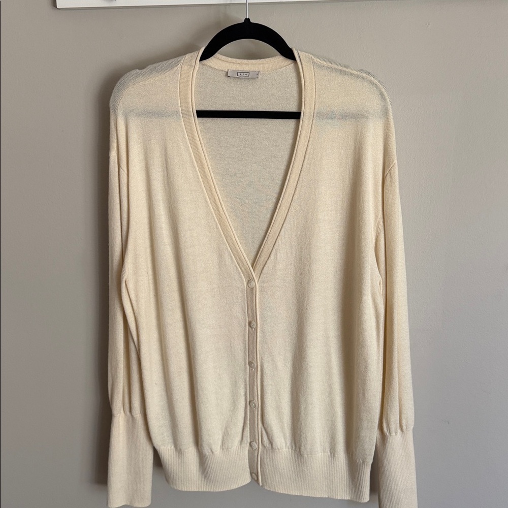 AYR Off-White Airport Cardi size large